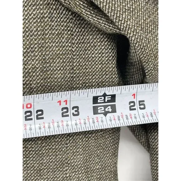 Calvin Klein Blazer Sport Coat Suit Jacket Men Size 48 L‎ Brown Tweed Wool